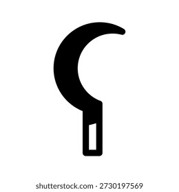 Sichelsymbol, Vektorsymbol, Entwurfsgrafik