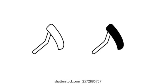 sickle icon with white background vector stock illustration