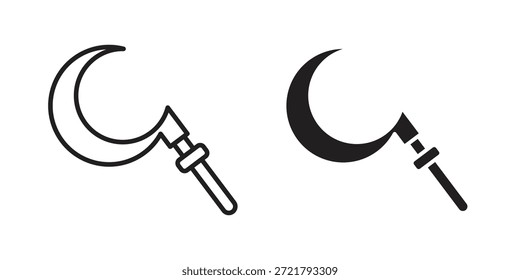 Ícone de foice para o design do seu site, logotipo, aplicativo, UI. EPS10