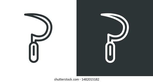Sickle Symbol Sign Icon Vector