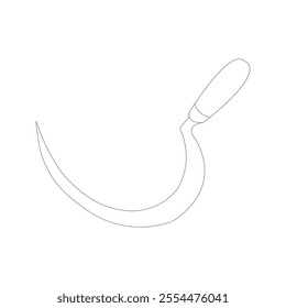 a sickle theme line art