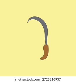 Ferramenta Feiticeira com ilustração de vetor de alça de madeira