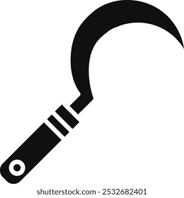 Sickle Vector Illustration Detailed Icon