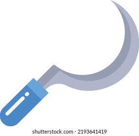 Sickle Vector illustration icon in trendy flat style isolated on white background