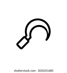 Vektorsymbol von Sickle Weapon Symbol für Grafikdesign und Web
