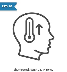 Sickness Icon. Professional, pixel perfect icon, EPS 10 format.