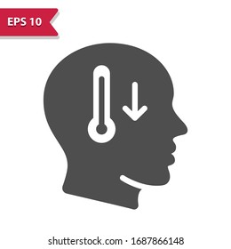 Icono de enfermedad. Icono profesional, perfecto píxel, formato EPS 10.