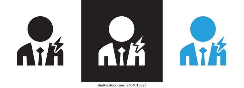 Sickness icon.  Vector illustration. isolated on white and black background. EPS 10