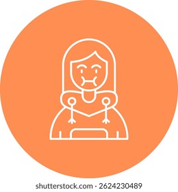 Línea de enfermedad Diseño de íconos de Vector
