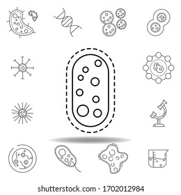 sickness medical virus line icon. element of bacterium virus illustration icons. signs symbols can be used for web logo mobile app UI UX