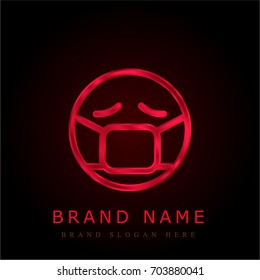 Sickness red chromium metallic logo
