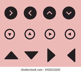 up and side arrow buttons