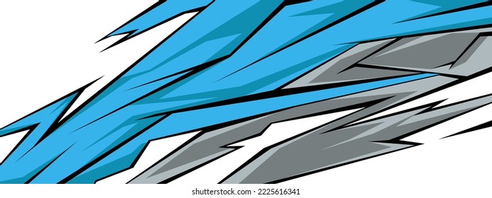 Side body graphic sticker. Abstract racing design concept. Car decal wrap design for motorcycle, boat, truck, car, boat and more. Vector eps 10.