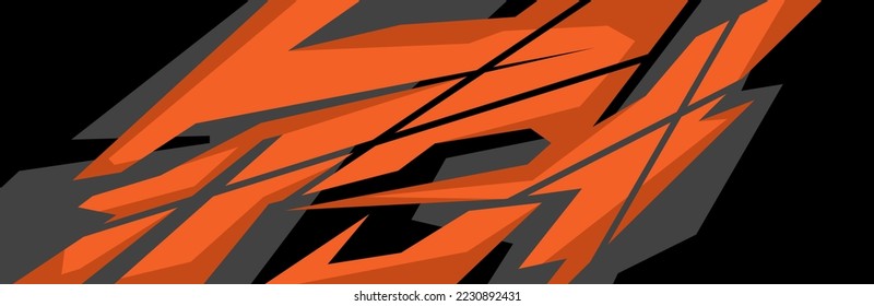 Side body graphic sticker. Abstract racing design concept. Car decal wrap design for motorcycle, boat, truck, car, boat and more.