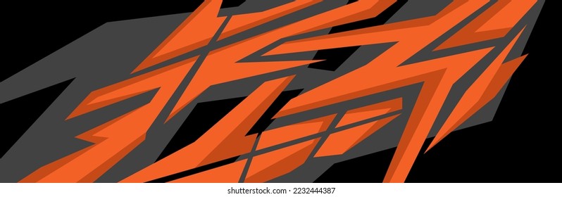 Side body graphic sticker. Abstract racing design concept. Car decal wrap design for motorcycle, boat, truck, car, boat and more.