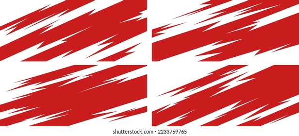 Side body graphic sticker. Abstract racing design concept. Car decal wrap design for motorcycle, boat, truck, car, boat and more.