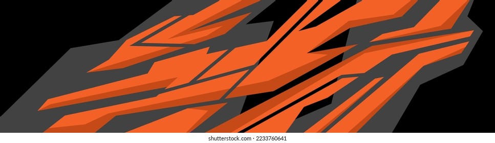 Side body graphic sticker. Abstract racing design concept. Car decal wrap design for motorcycle, boat, truck, car, boat and more.