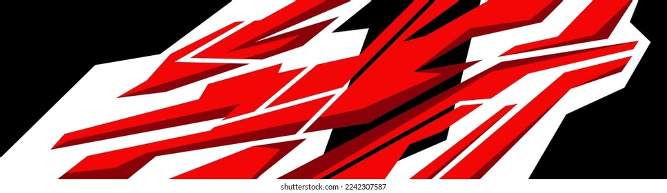 Side body graphic sticker. Abstract racing design concept. Car decal wrap design for motorcycle, boat, truck, car, boat and more.