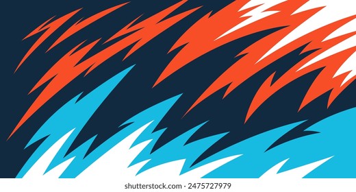 Side body graphic sticker. Abstract racing design concept gaming t-shirt. Car decal wrap design for motorcycle, boat, truck, car, boat and more.