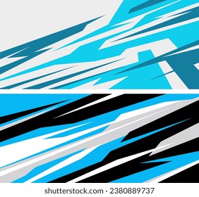 Side body graphic sticker set. Abstract racing design concept. Car decal wrap design for motorcycle, boat, truck, car, boat and more.