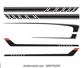 Side body vector  stripes decal