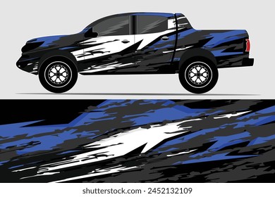 Side car body vector striped sticker. Vehicle vector Sticker Stripes for both parts, Racing Rally Stripes