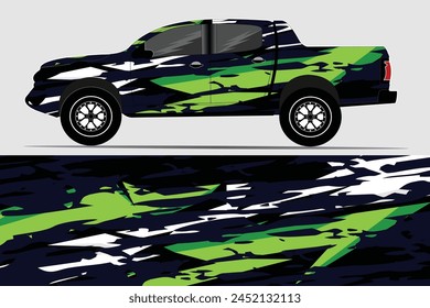 Side car body vector striped sticker. Vehicle vector Sticker Stripes for both parts, Racing Rally Stripes