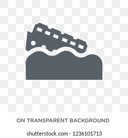 Side crash icon. Trendy flat vector Side crash icon on transparent background from Insurance collection. 