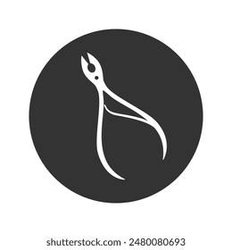 Side cutter icon. Repair tool illustration vector