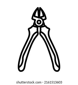 Symbol für Seitenruder. Feines Rahmendesign mit bearbeitbarer Hubbreite. Vektorgrafik.
