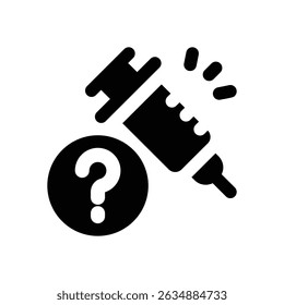 Icono de glifo de efecto secundario. Icono de Vector fuerte y sólido para Sitios web, interfaces móviles, presentaciones y marca visual. Alta calidad y fácil de editar.