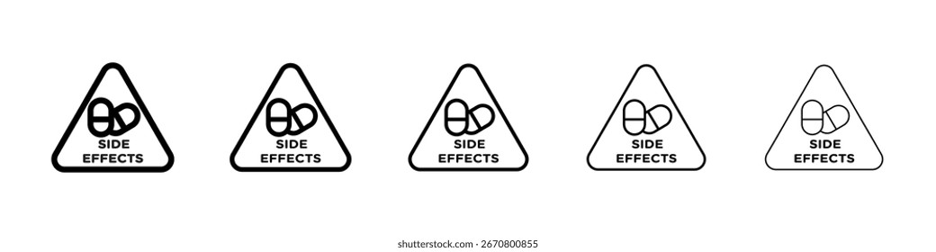 Side effects signs Vector Art Illustration