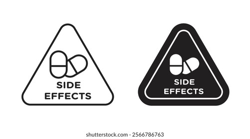 Side effects signs vector illustration pack