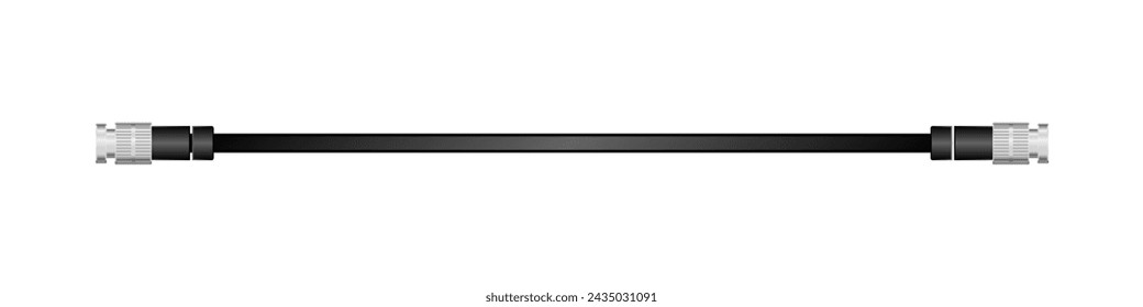 Side -facing conversion cable _sdi cable_ male_sdi cable_ male illustration.