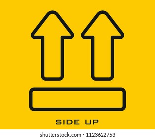 Side up icon signs
