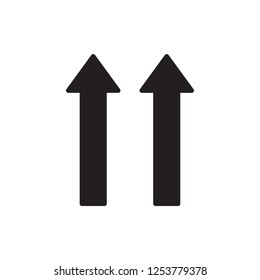 side up icon vector design. glyph style