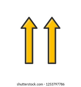 side up icon vector design. modern icon style
