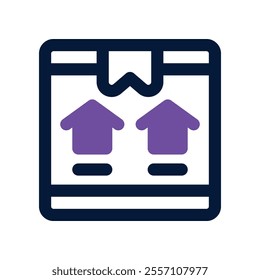 side up icon. vector dual tone icon for your website, mobile, presentation, and logo design.