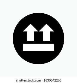Side Up Icon Vector Sign & Symbol.