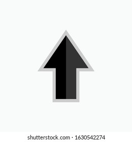 Side Up Icon Vector Sign & Symbol.