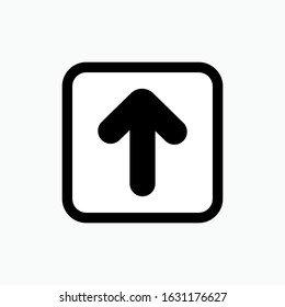 Side Up Icon Vector Sign & Symbol.