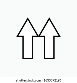 
Side Up Icon Vector Sign & Symbol.