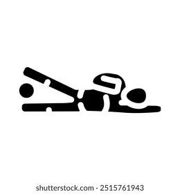 side lying leg lifts pregnant fitness glyph icon vector. side lying leg lifts pregnant fitness sign. isolated symbol illustration