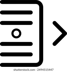 Seitenmenü Gliederung Symboldesign