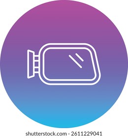 Side Mirror vector icon. Can be used for printing, mobile and web applications.