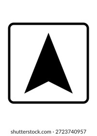Icono de empaquetado de “este lado hacia arriba” con flechas hacia arriba que muestran la Orientación correcta. Diseño plano simple, aislado en un fondo blanco. Vector editable para embalaje y envío.