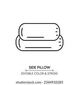 
Side pillow line icon | Editable outline Icon