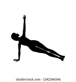 Side Plank Exercise Workout Silhouette