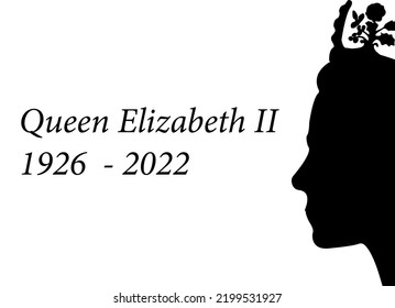 side profile of Queen Elizabeth - Shutterstock ID 2199531927