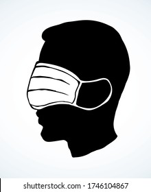 Side profile view 2019 viral flu risk deadly danger hazard ncov 19 human stop false attent safe trust faith patient truth cure. Funny fraud blind fear head nurse staff care cartoon graphic draw vector